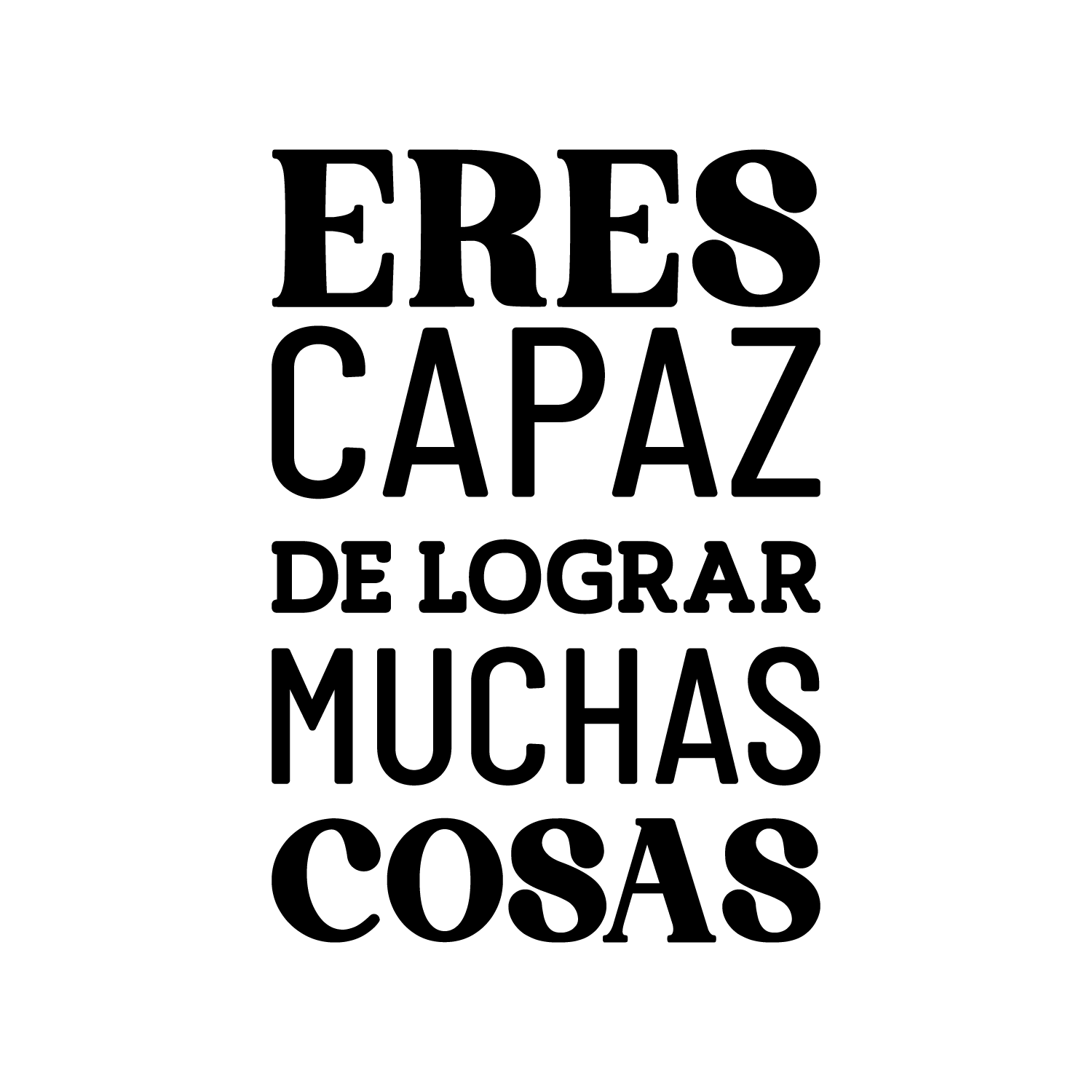 Vinyl Wall Art Decal Eres Capaz De Lograr Muchas Cosas You Are