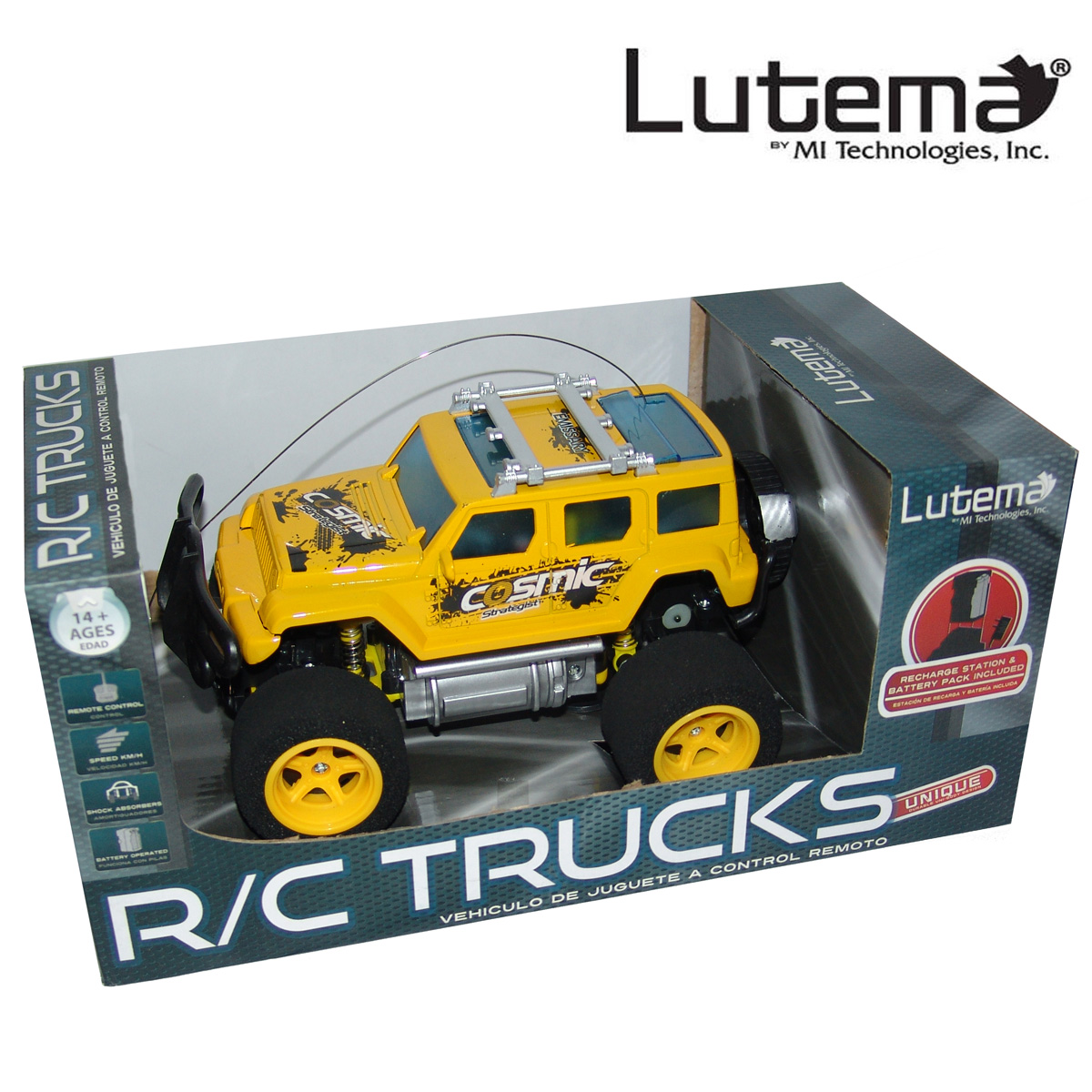 Lutema Cosmic Rocket 4CH Remote Control Truck - Yellow