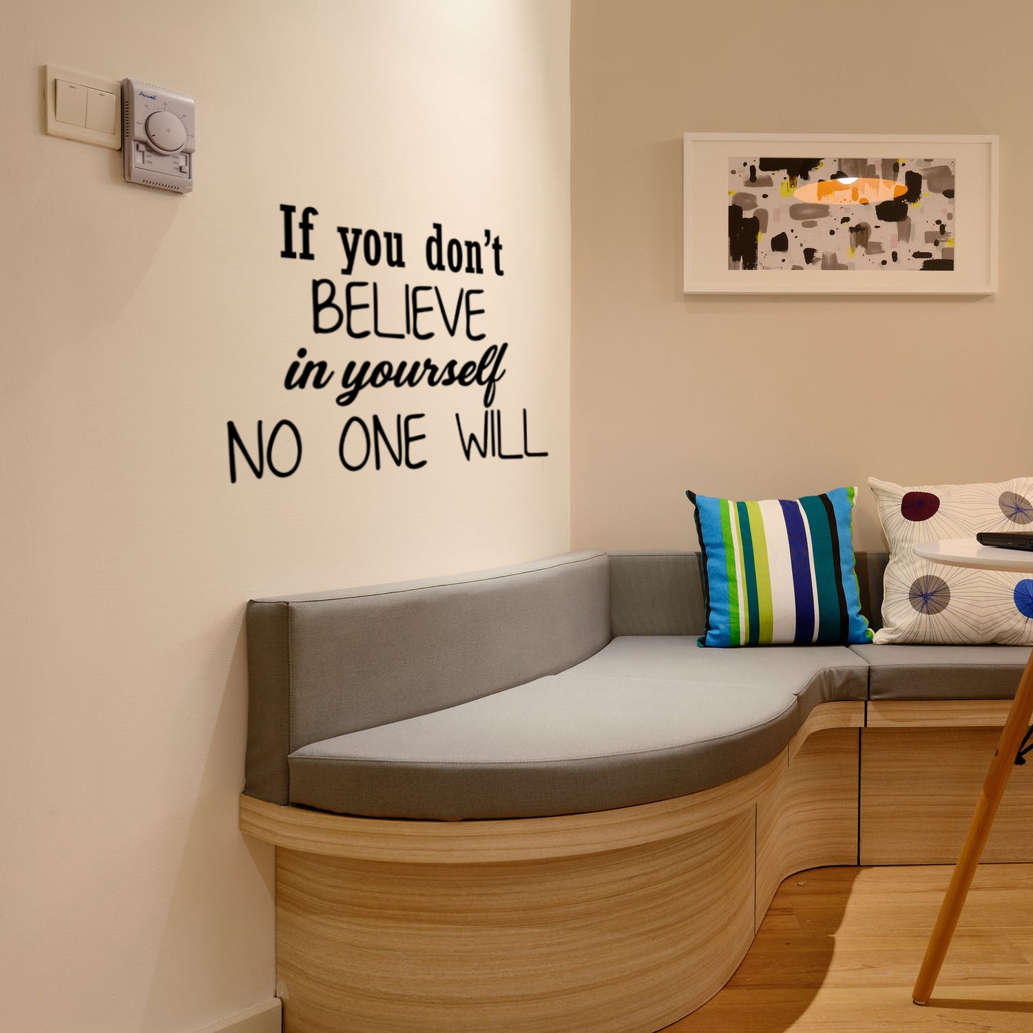 Inspirational Quotes Wall Art Vinyl Decal 20 X 27 Bedroom Vinyl Decals No One Will If You Dont Believe In Yourself Motivational Wall Art Decal Life Quotes Vinyl Sticker Wall Decor Home