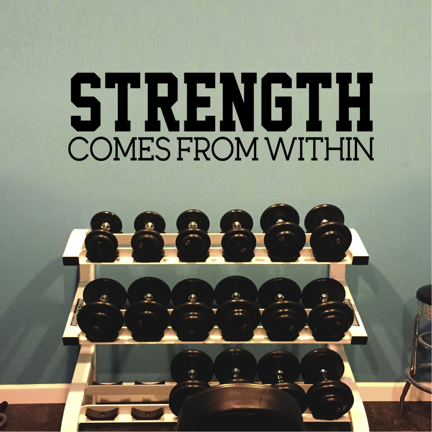 Vinyl Wall Art Decal Strength Comes From Within 8&quot; x