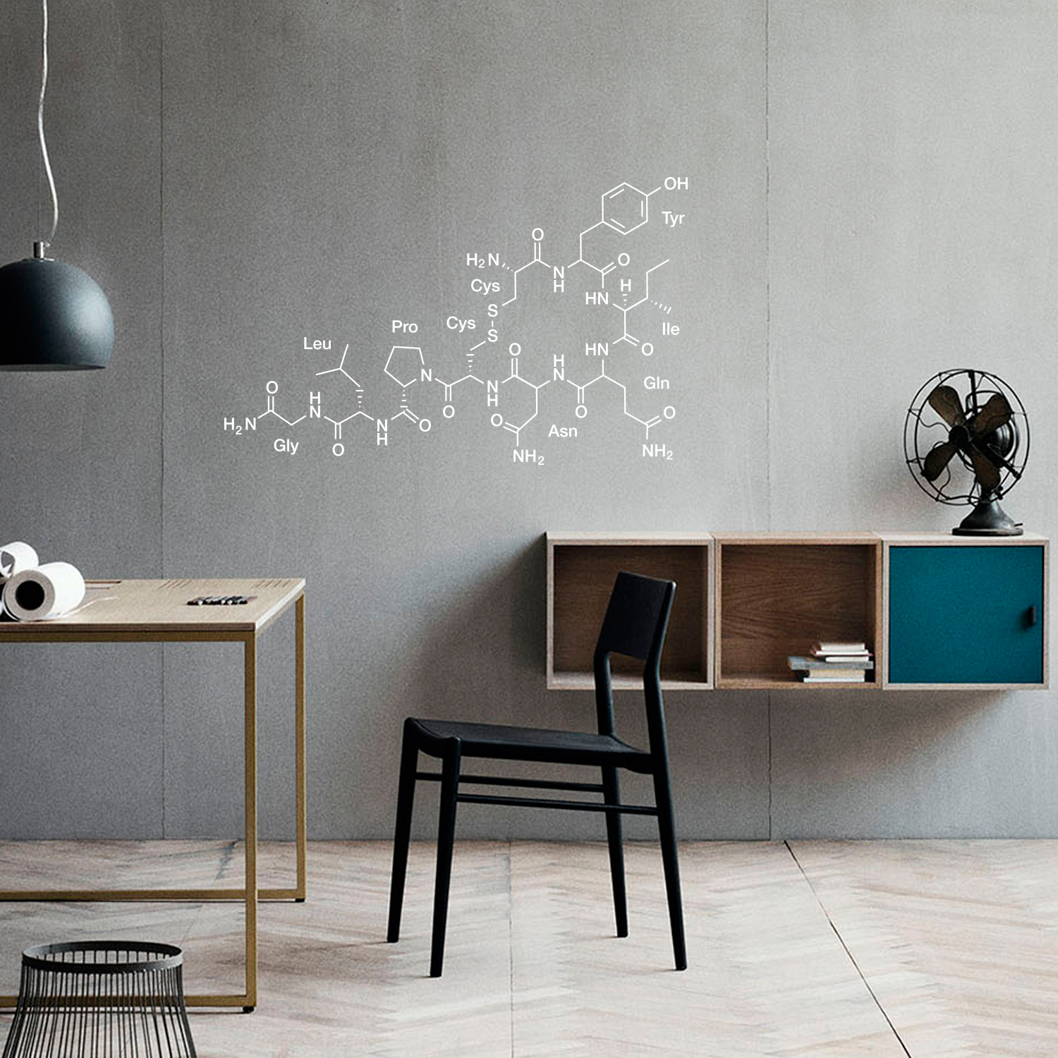 Oxytocin Love Hormone - White 18" x 29" Wall Art Decal Vinyl Sticker