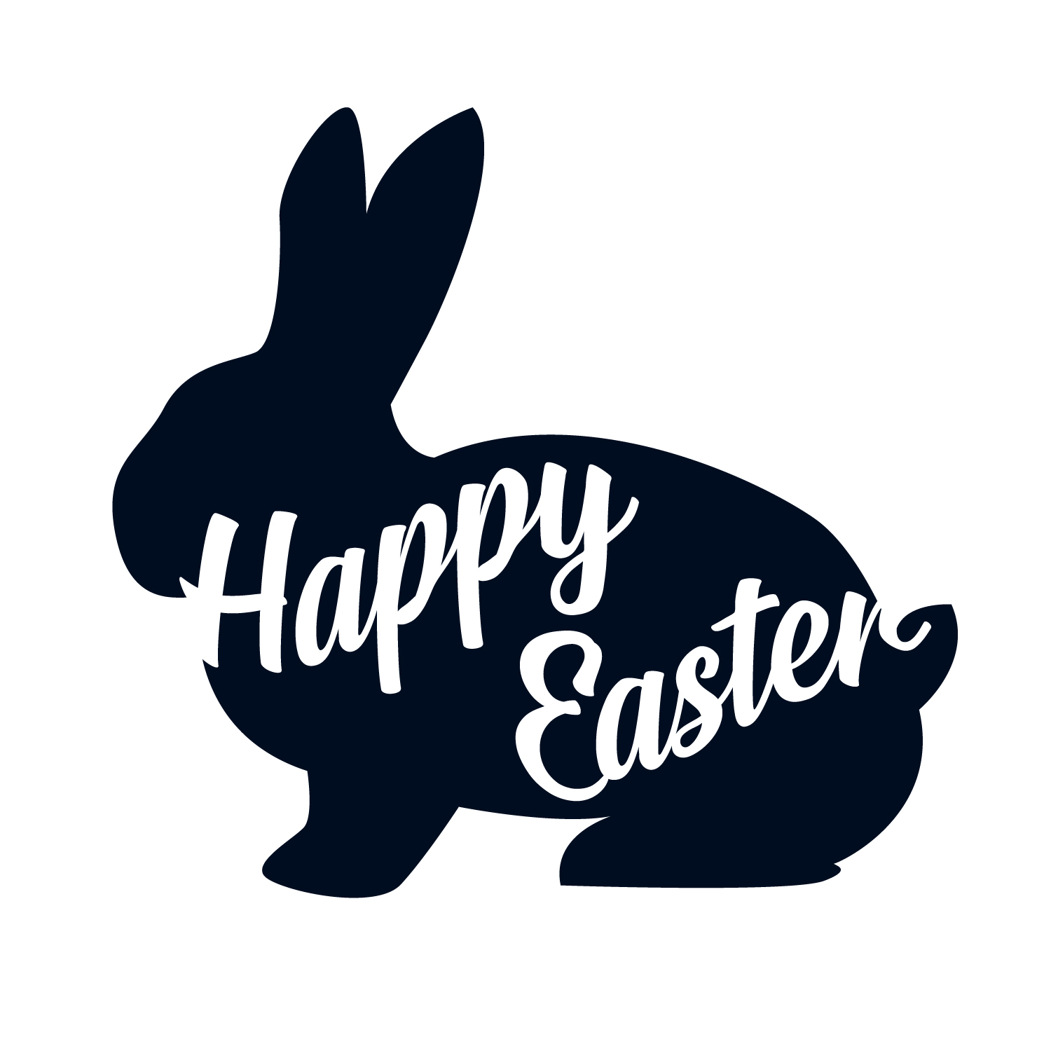 Easter Day Vinyl Wall Art Decal - Happy Easter Bunny - 16 ...