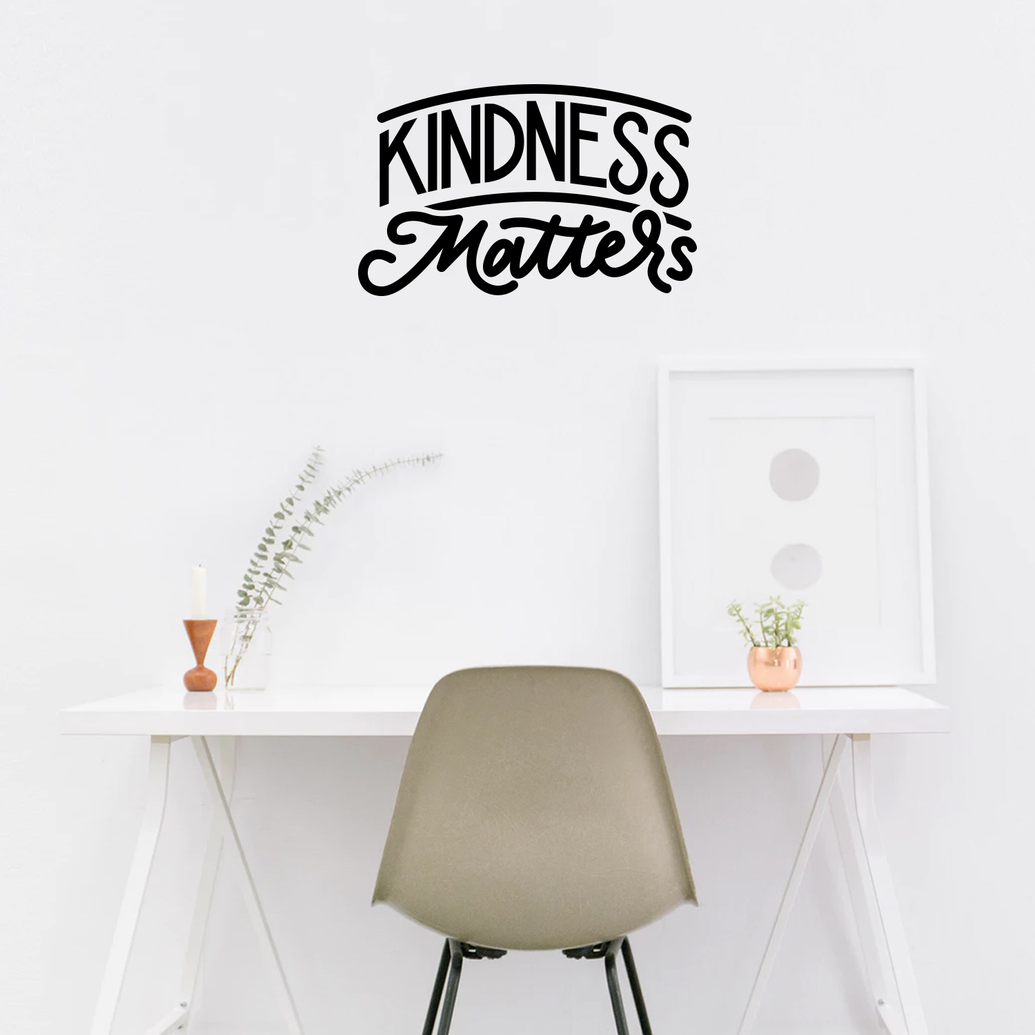 Vinyl Wall Art Decal Kindness Matters 17* x 27* Inspirational