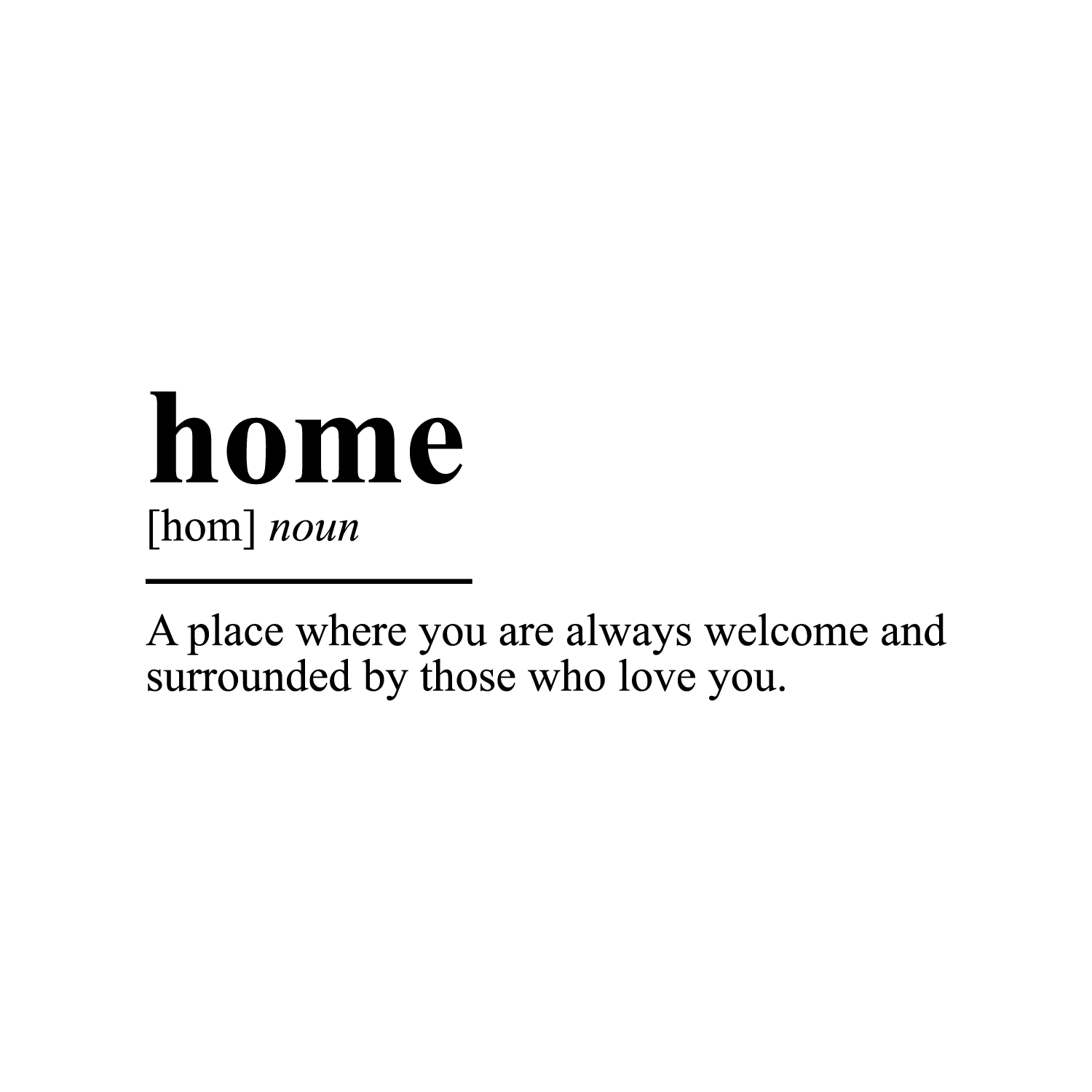 Vinyl Wall Art Decal - Home A Place Where You Are Always Welcome - 13.5 ...