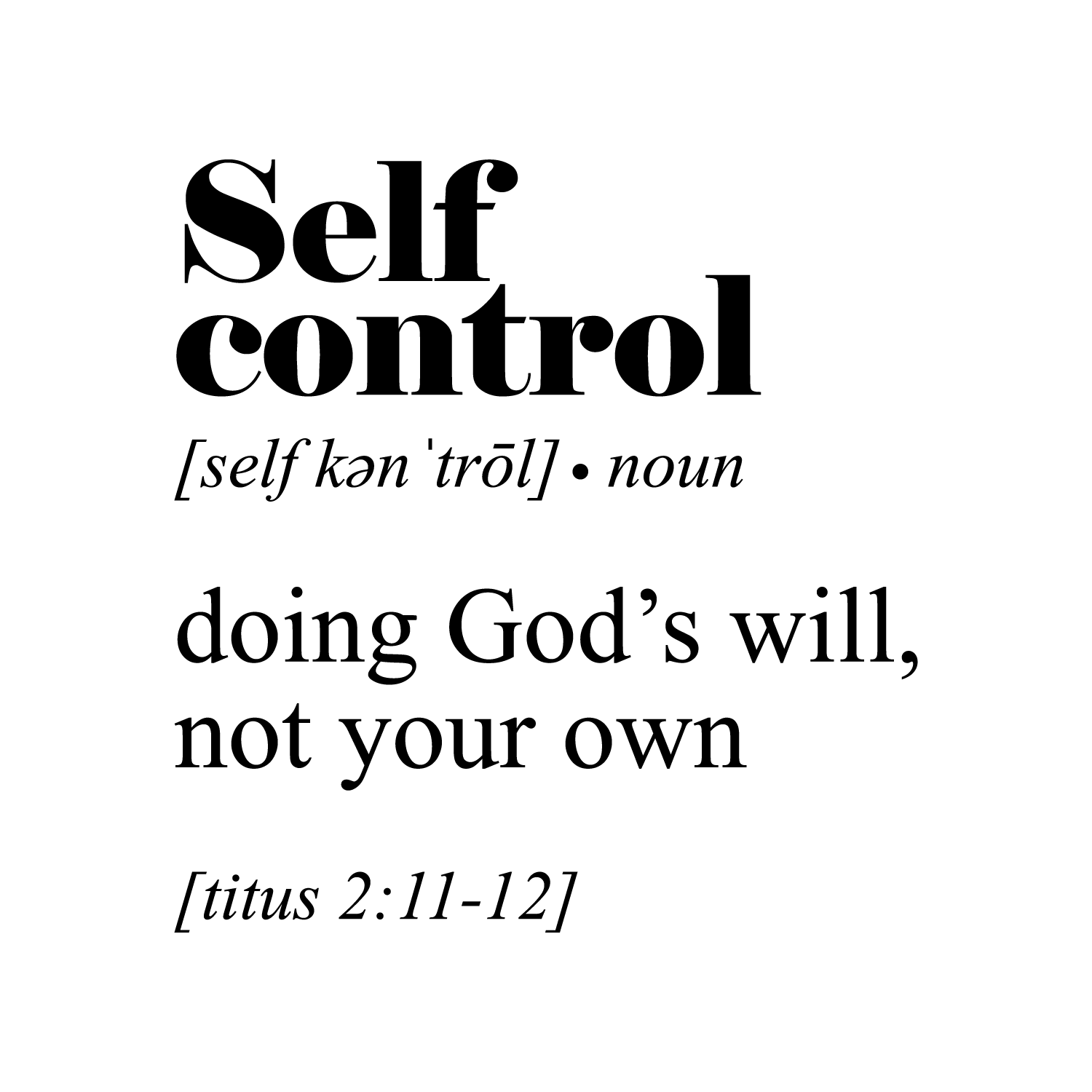 define selfcontrol