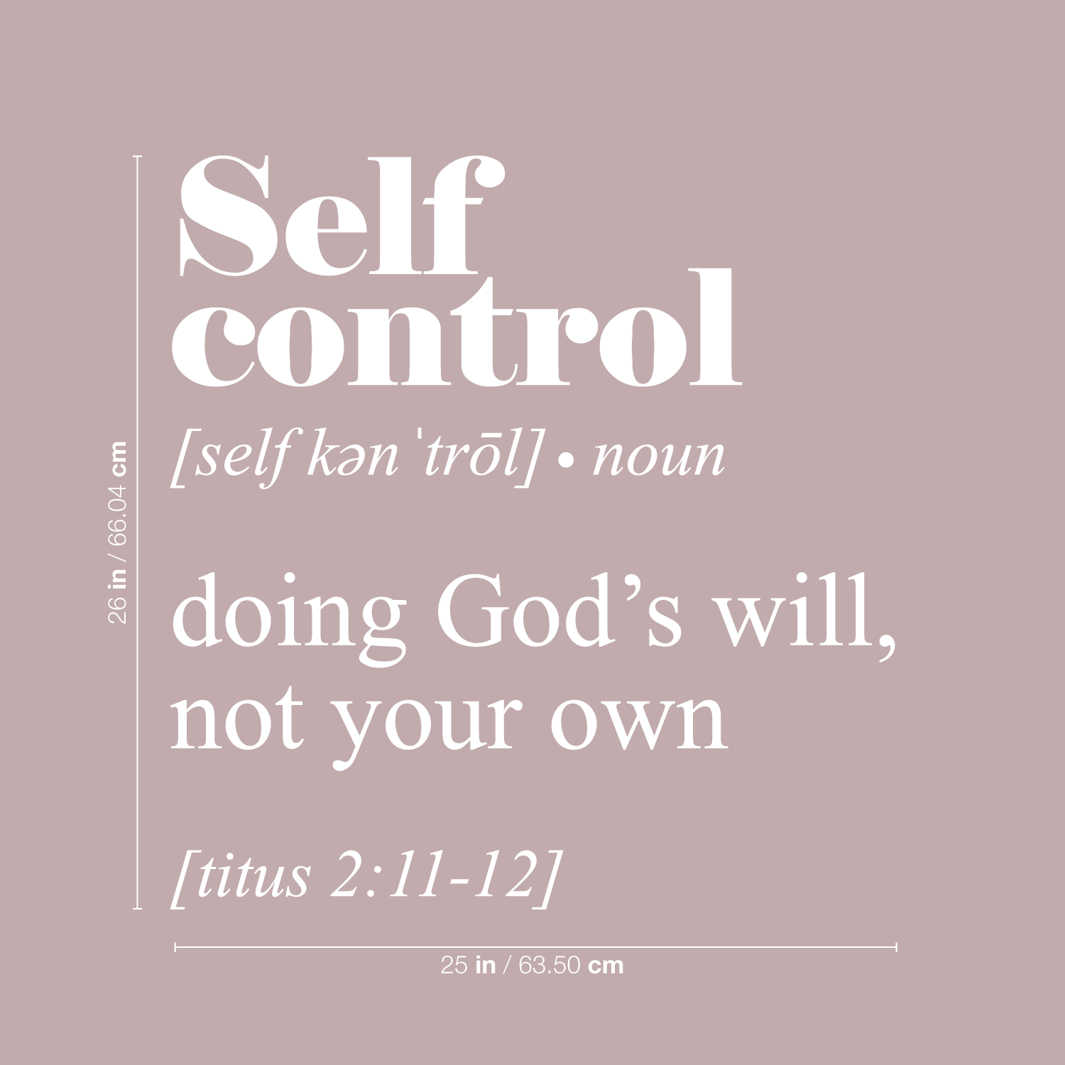 define selfcontrol