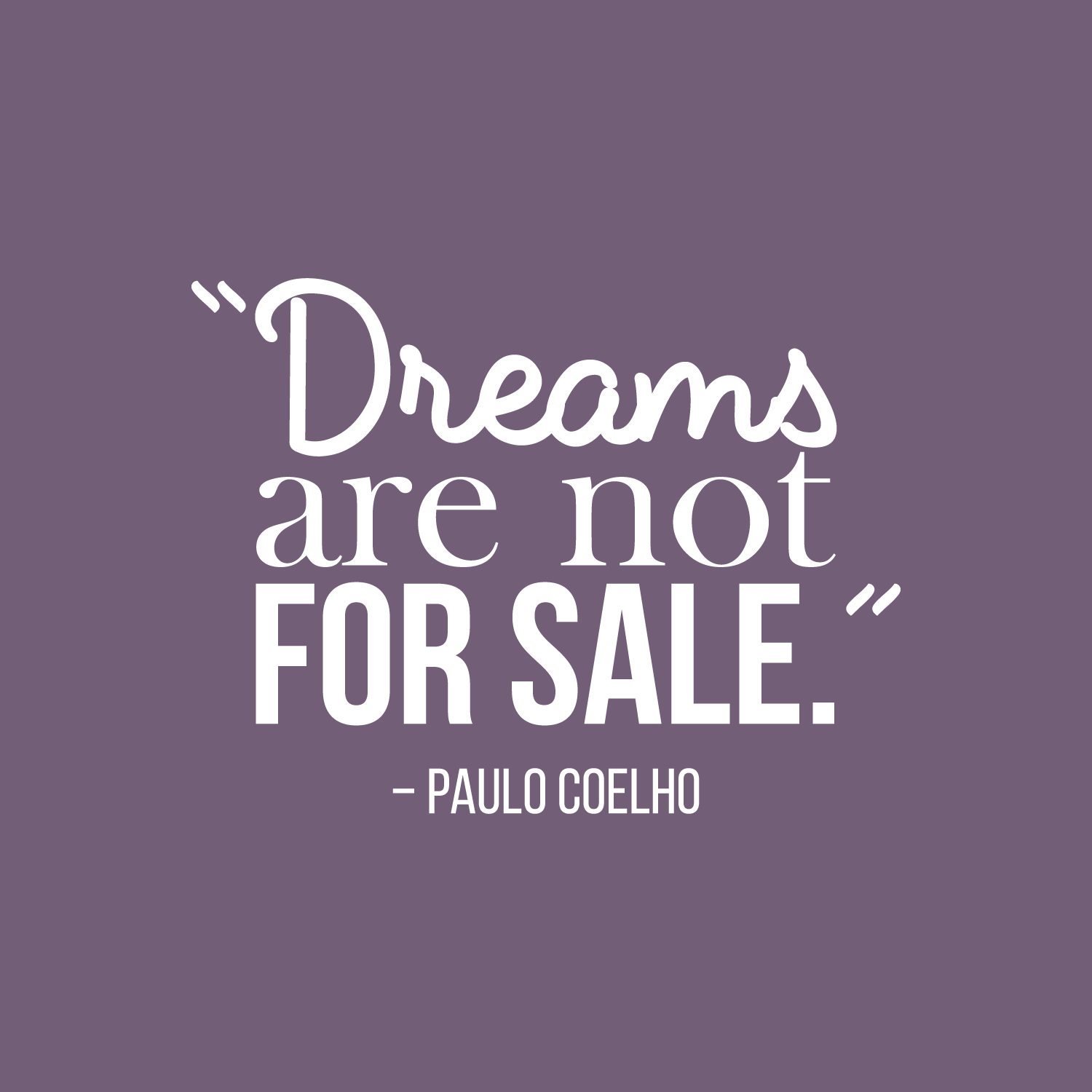 Dreams are Not for Sale - White 17" x 22" Wall Art Decal Vinyl Sticker - Picture 5 of 5