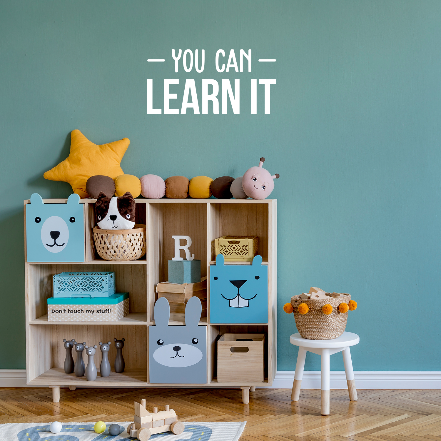 You Can Learn It - White 12.5" x 25" Wall Art Decal Vinyl Sticker - Picture 3 of 5