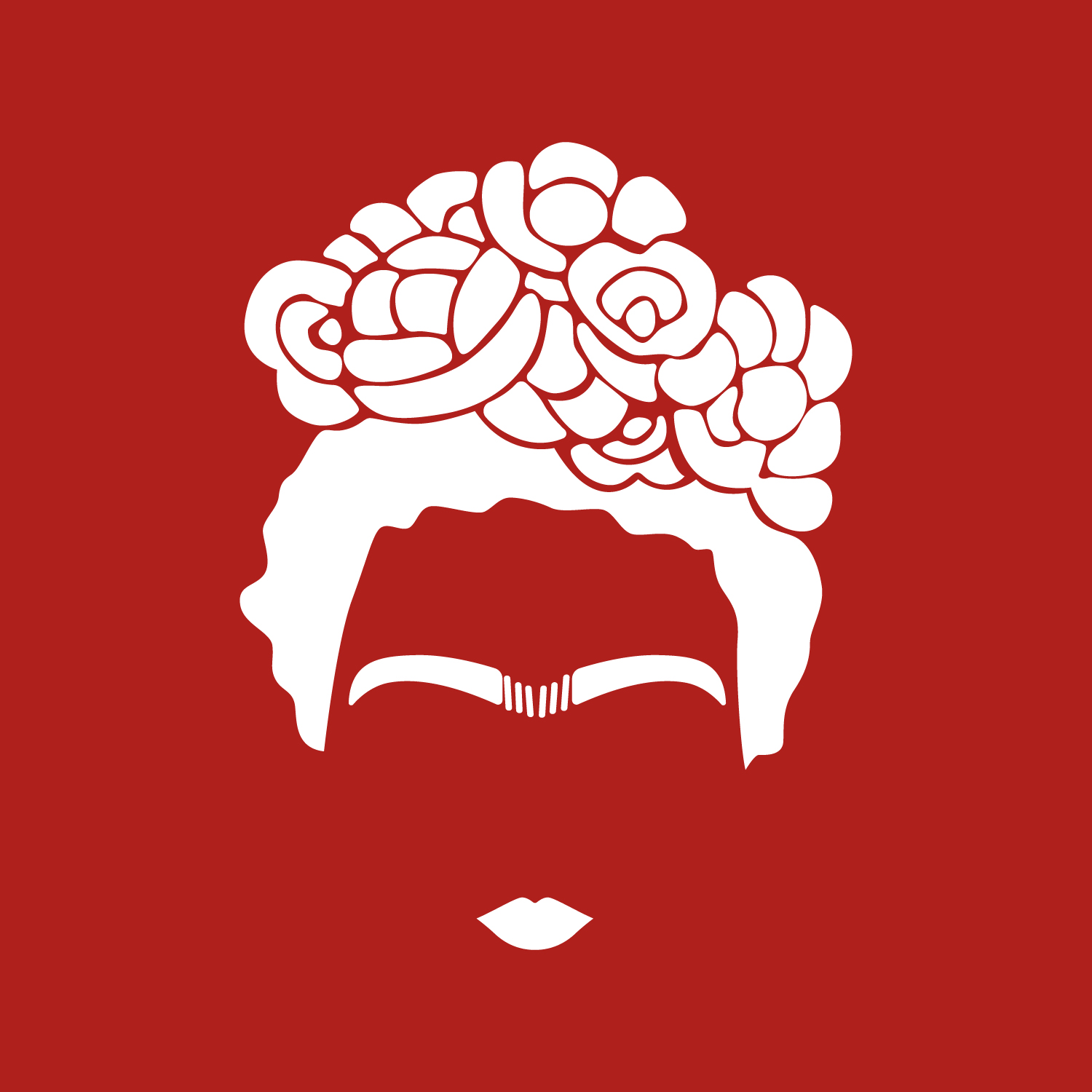 Frida Kahlo - White 29" x 22" Wall Art Decal Vinyl Sticker - Bild 3 von 5