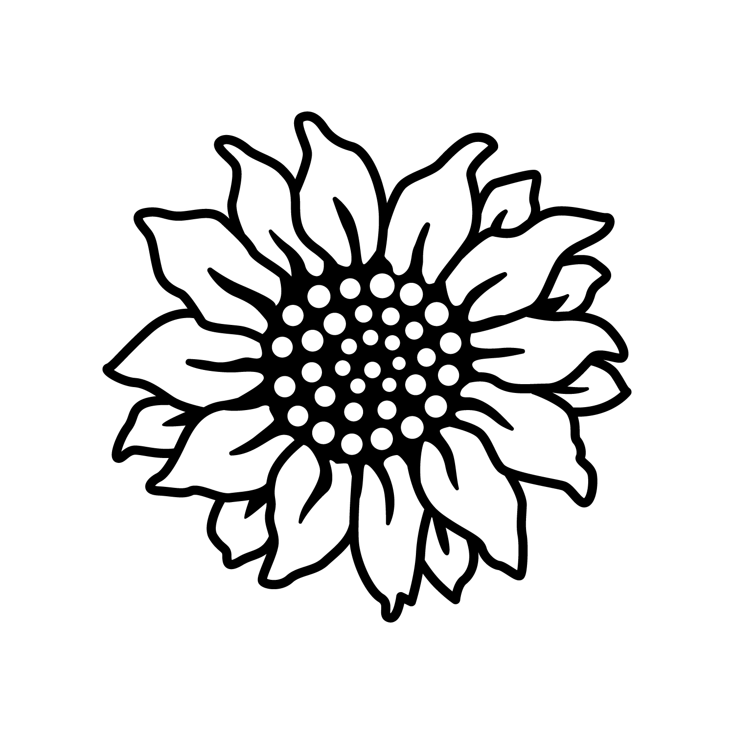 Vinyl Wall Art Decal - Sunflower - 22