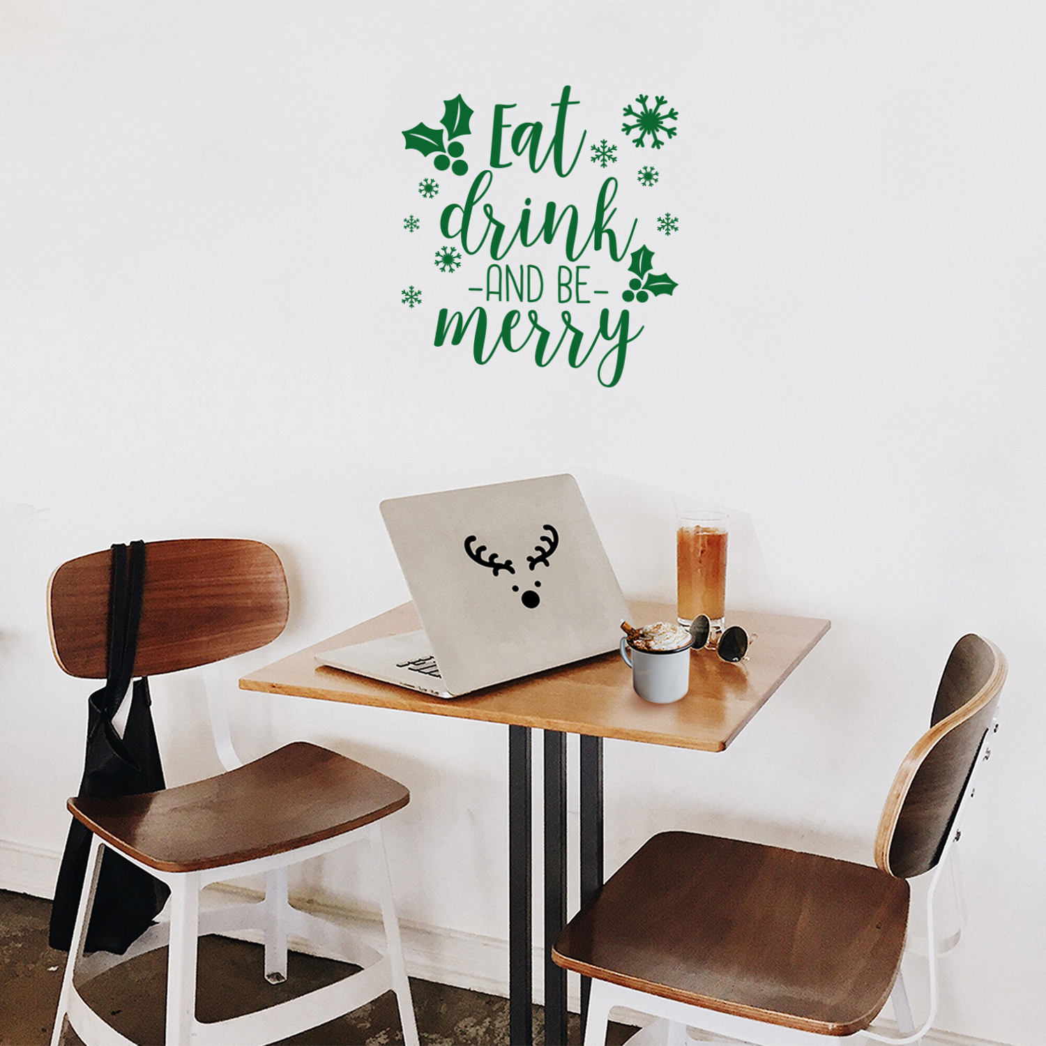 Vinyl Wall Art Decal - Eat Drink And Be Merry - 18.5* x 17 ...