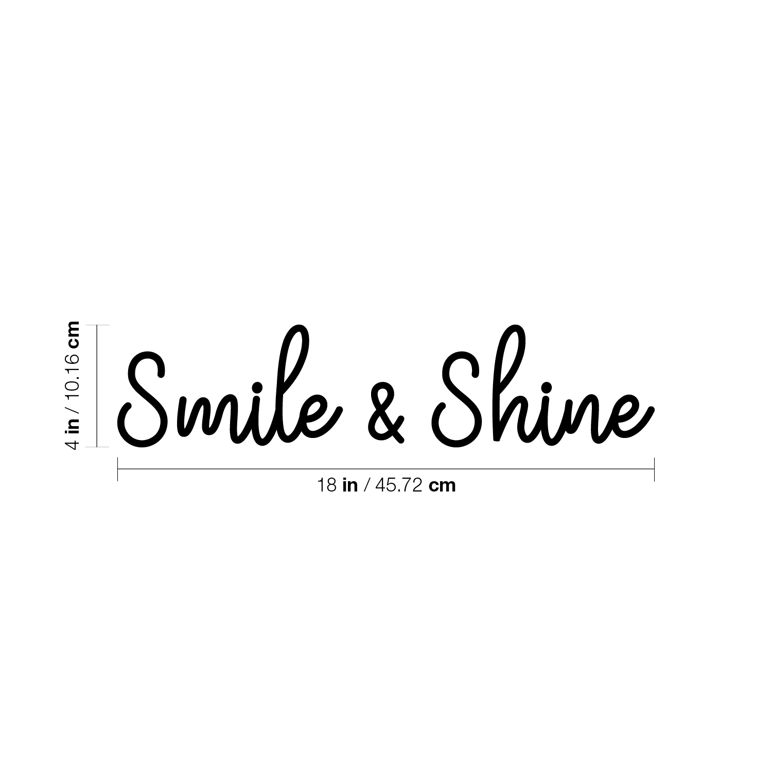 Vinyl Wall Art Decal - Smile & Shine - 4