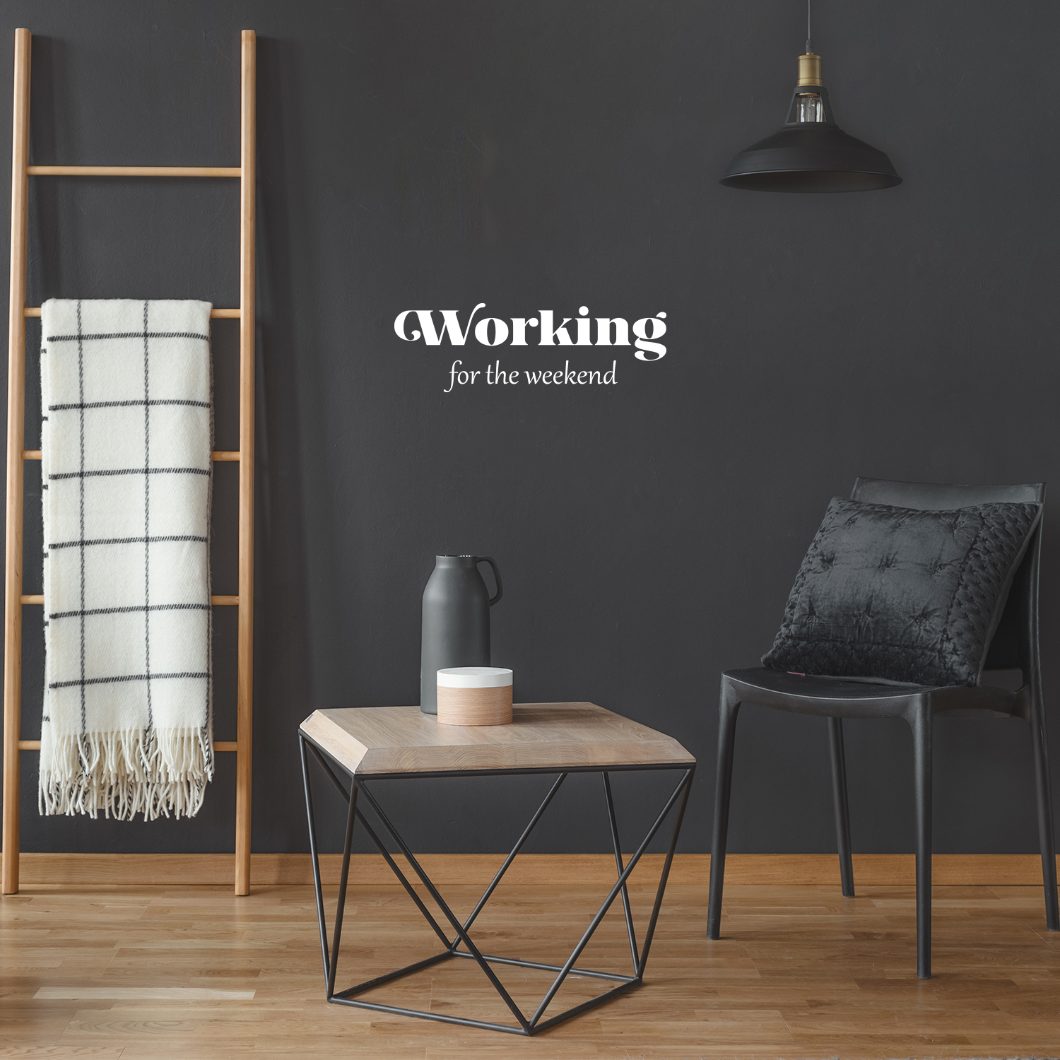Arbeiten für das Wochenende - Weiß 8,5" x 25" Wandbild Aufkleber Vinyl Aufkleber - Bild 1 von 4