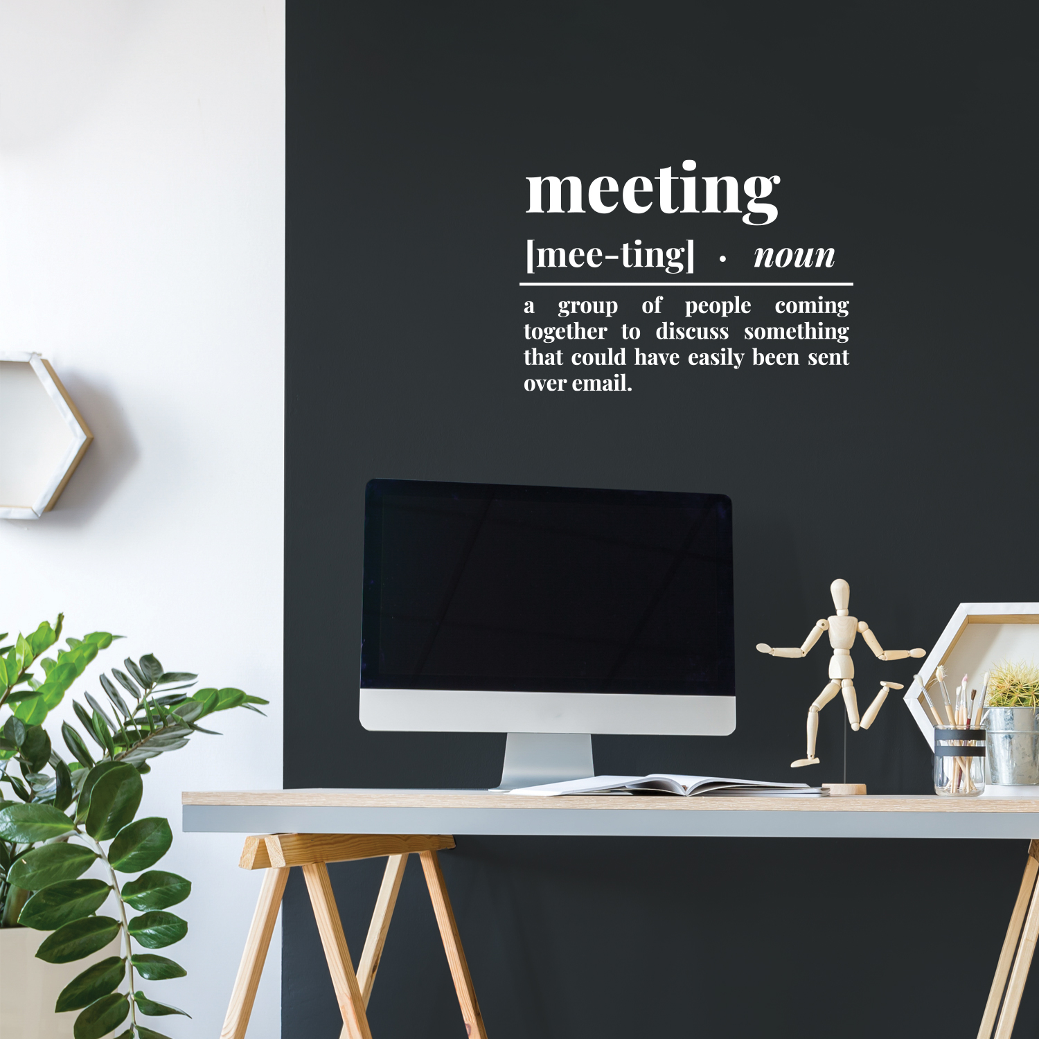 Vinyl Wall Art Decal - Meeting Definition - 12