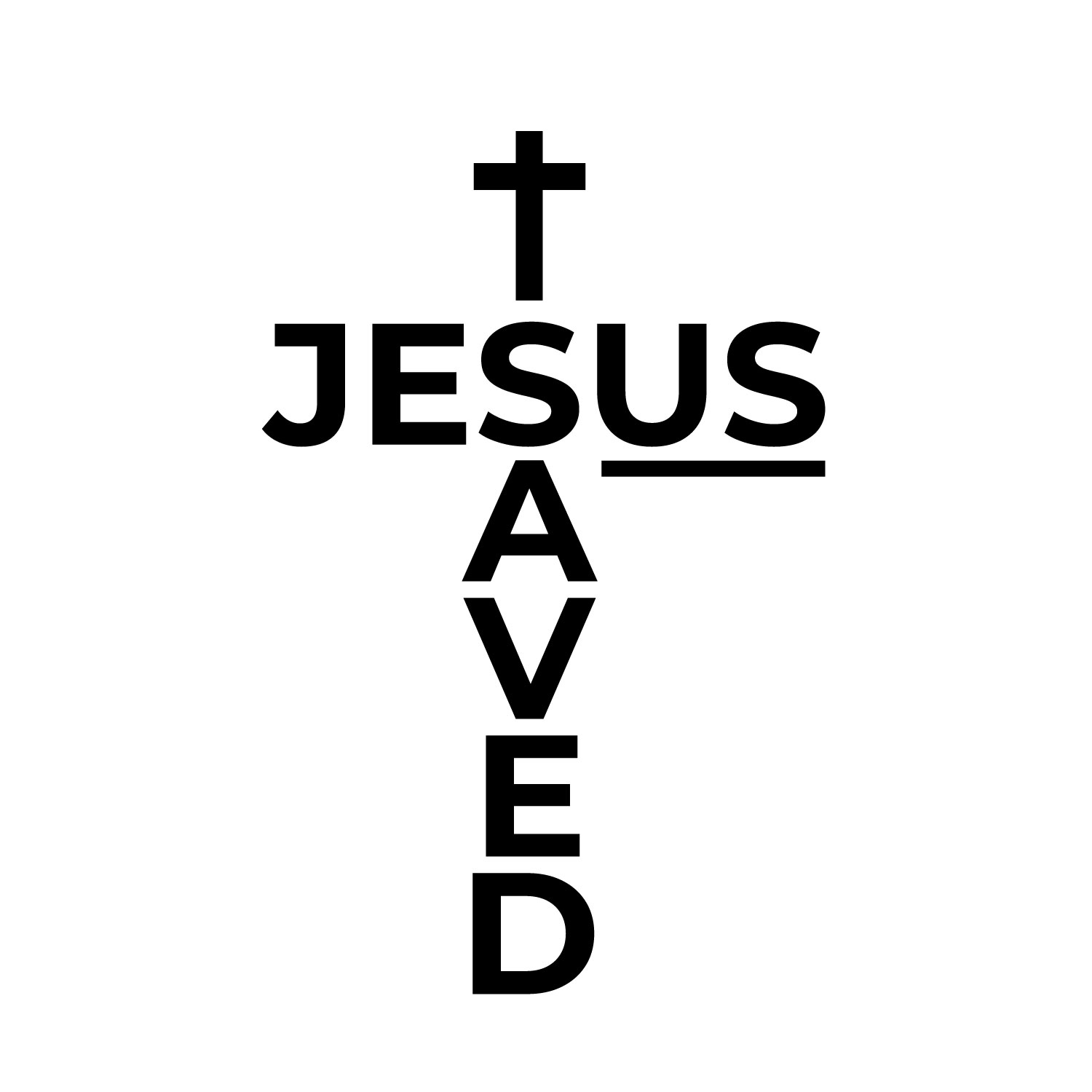 Vinyl Wall Art Decal - Jesus Saved - 15